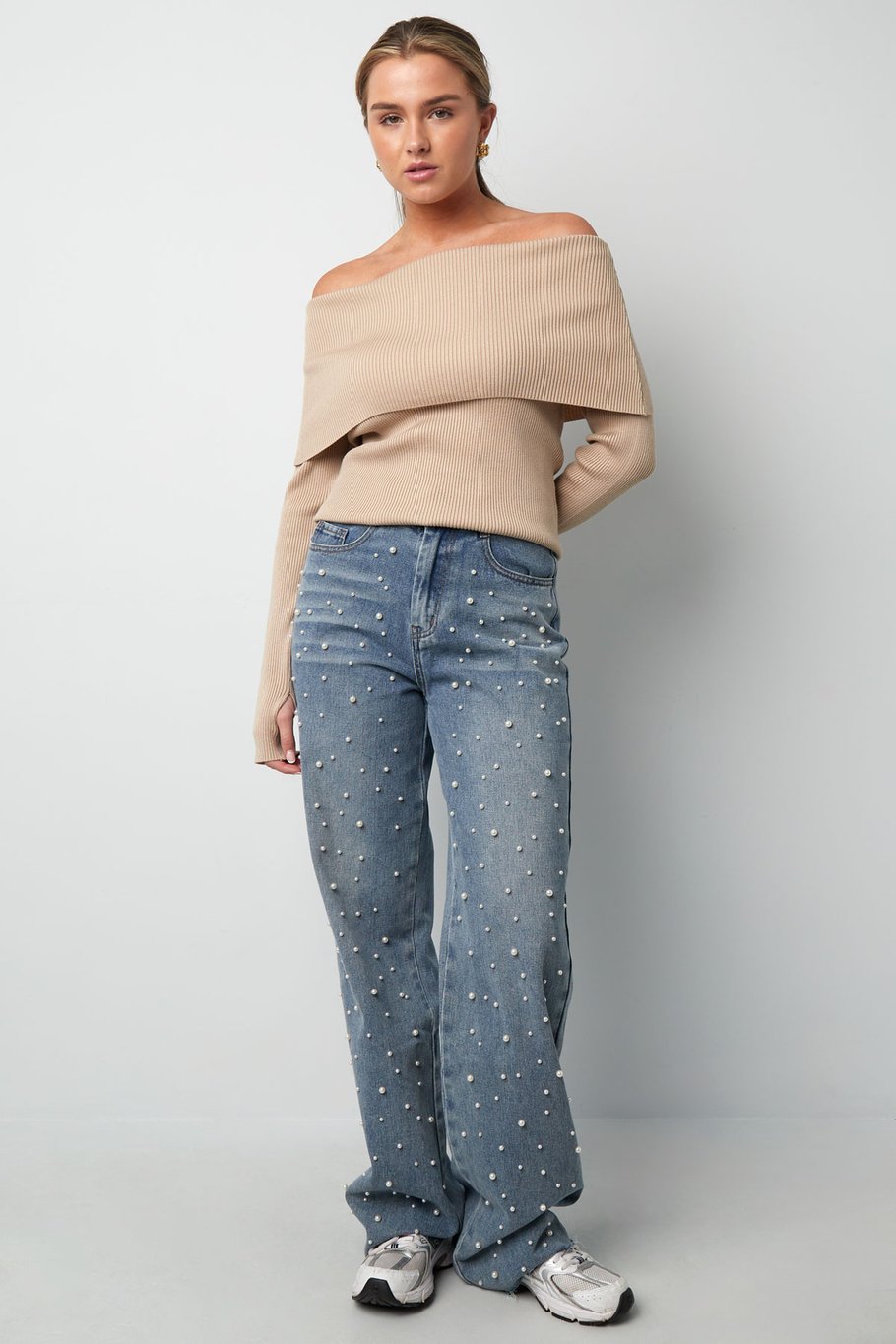 Basic off shoulder top - Burgundy Picture10